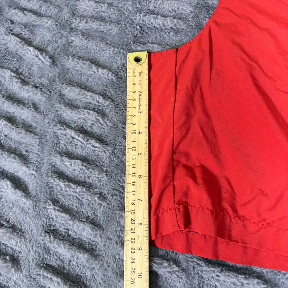 Columbia Mens Red Nylon Cargo Hiking Shorts Built-in Belt Packable AM4034 Large
